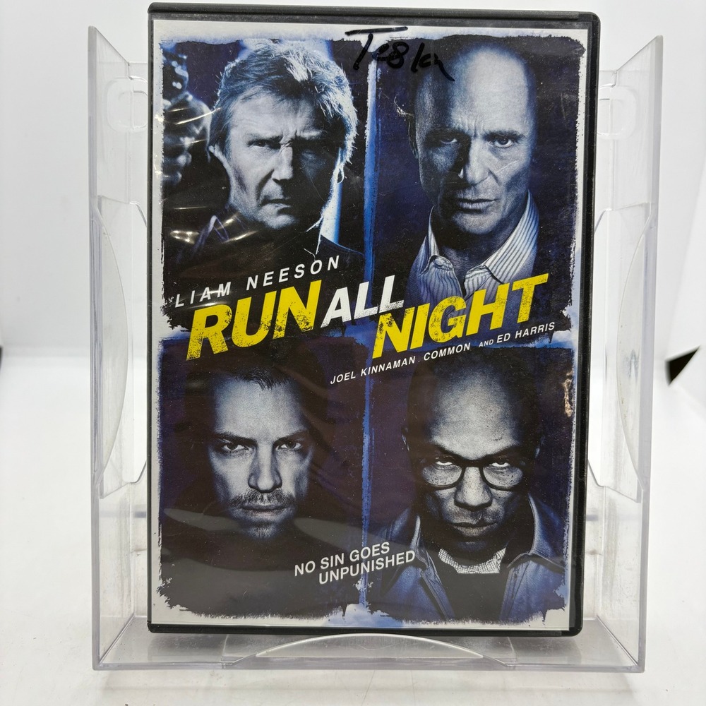 Run All Night DVD 2015 Liam Neeson Action Thriller Movie Widescreen Edition